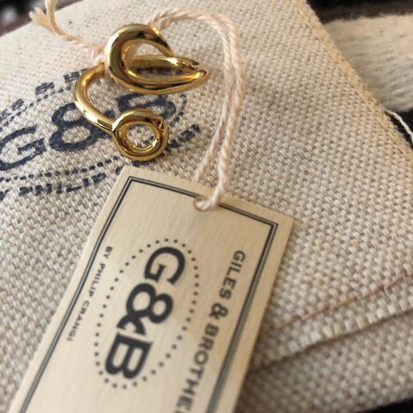 Giles and Brother hook ring gold NWT - Picture 3 of 4